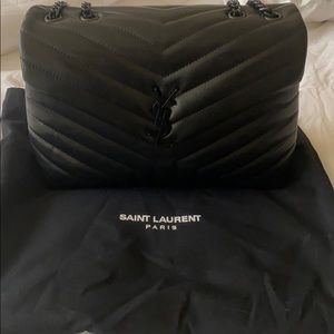Y S L Black Shoulder Bag